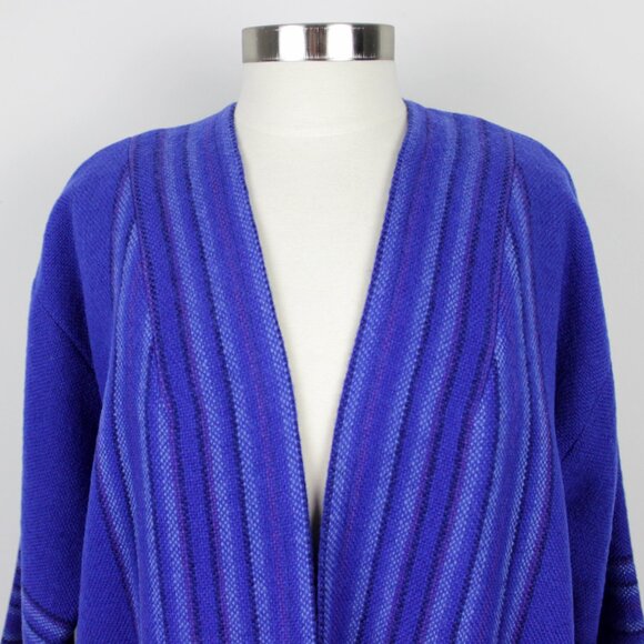 1970s Isabella Ihlen Blue Wool Fringe Jacket - Handmade in Norway - Picture 6 of 8